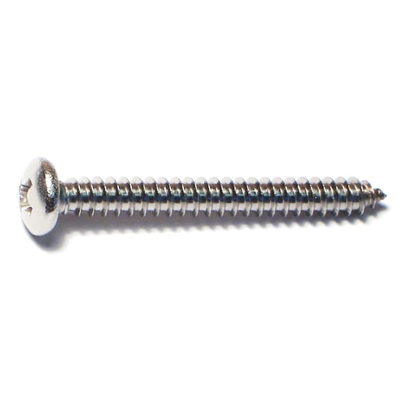 Midwest Fastener Sheet Metal Screw, #8 x 1-1/2 in, 18-8 Stainless Steel Pan Head Phillips Drive, 15 PK 63475 - main